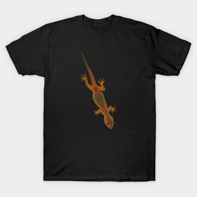 Golden Glowing Gecko T-Shirt by Head Blaze